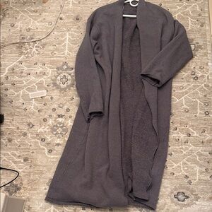SKIMS Charcoal Open Front Cardigan